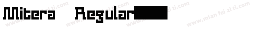 Mitera Regular字体转换